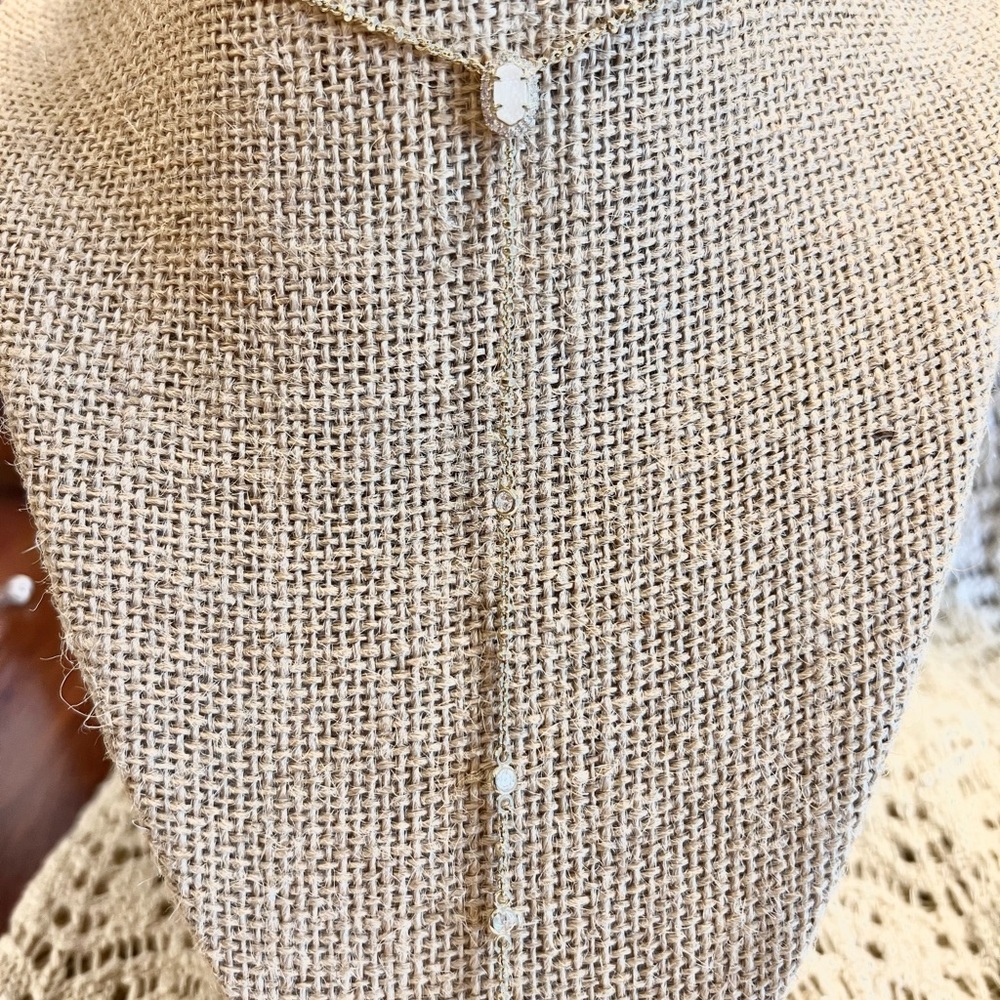 Kendra Scott Claudia Lariat Necklace in Gold